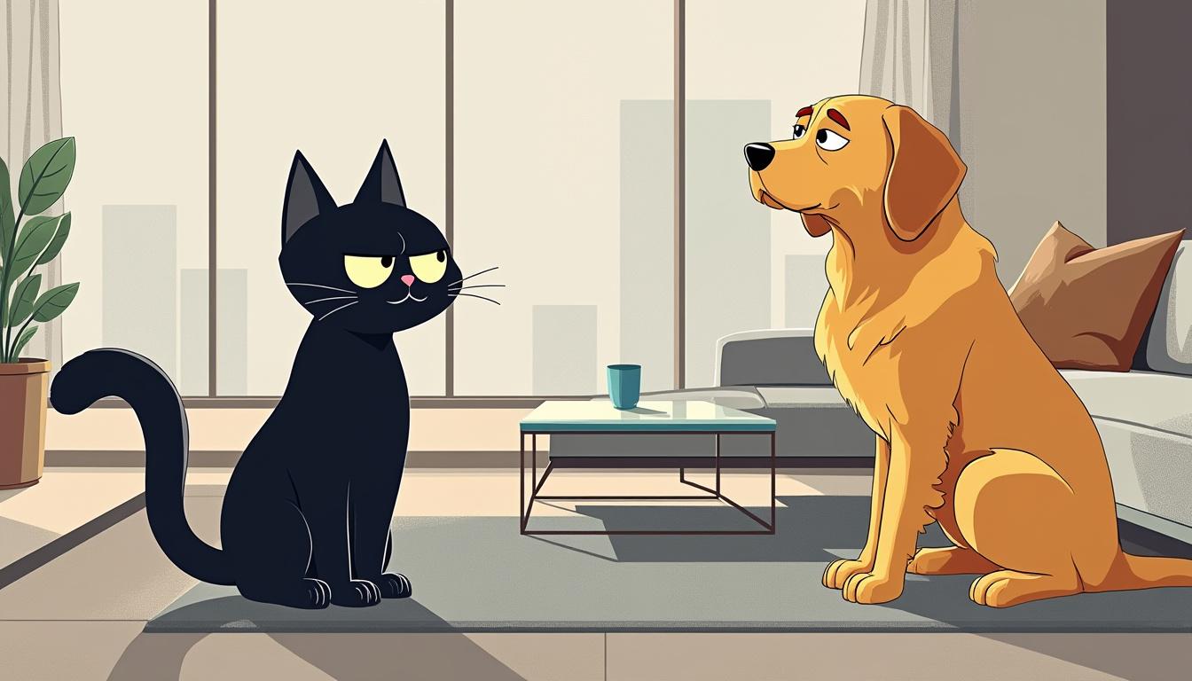explorez la tendance fascinante du couple improbable entre le black cat et le golden retriever qui fait sensation sur les réseaux sociaux. découvrez les raisons de cet engouement et comment ces deux animaux semblent former un duo parfait, alliant charme et complicité.