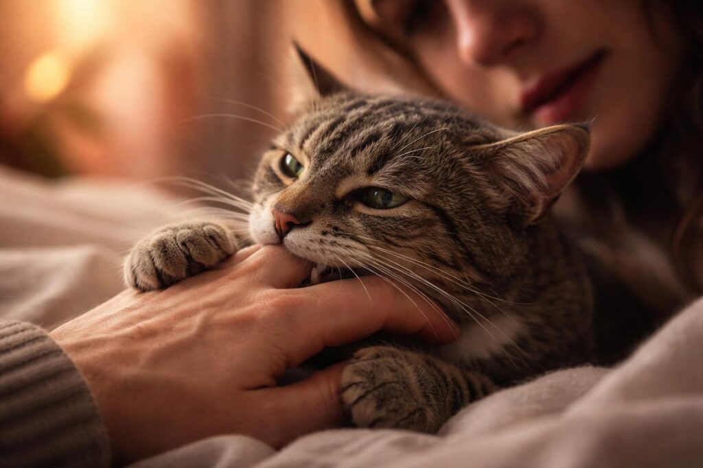 découvrez les significations profondes et les émotions associées au rêve où un chat vous mord la main. analyse psychologique et symbolique de ce rêve intrigant.