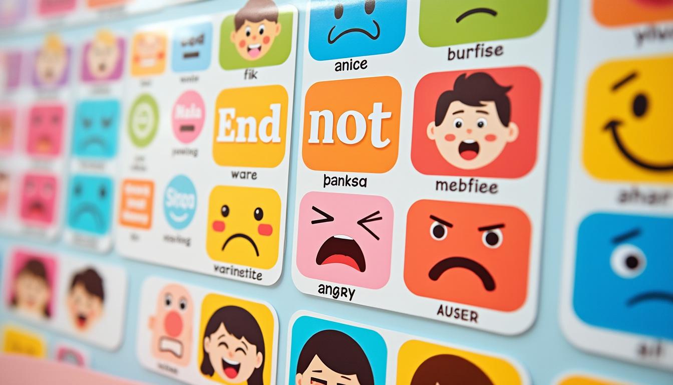 découvrez notre tableau des émotions à imprimer, un outil pratique pour aider enfants et adultes à reconnaître et exprimer leurs sentiments, favorisant ainsi le développement de l'empathie.