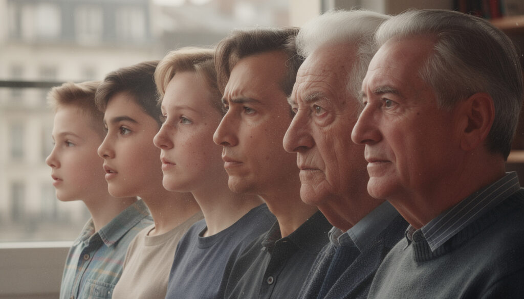 explorez les transformations de l'identité personnelle à travers le temps et comprenez comment notre moi évolue dans différentes phases de la vie.