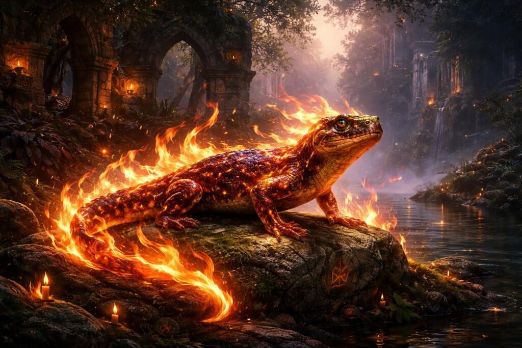 découvrez les mystères et les significations du présage de la salamandre dans la mythologie à travers les âges.