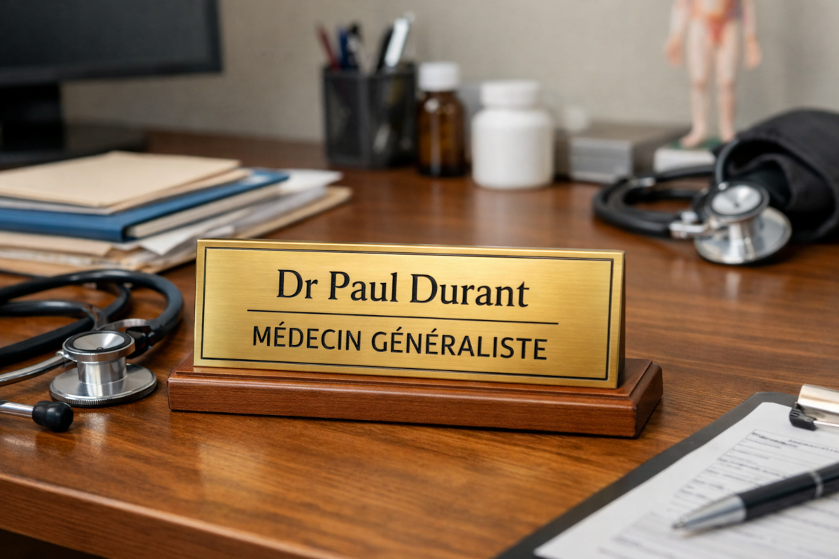 Plaque médecin généraliste