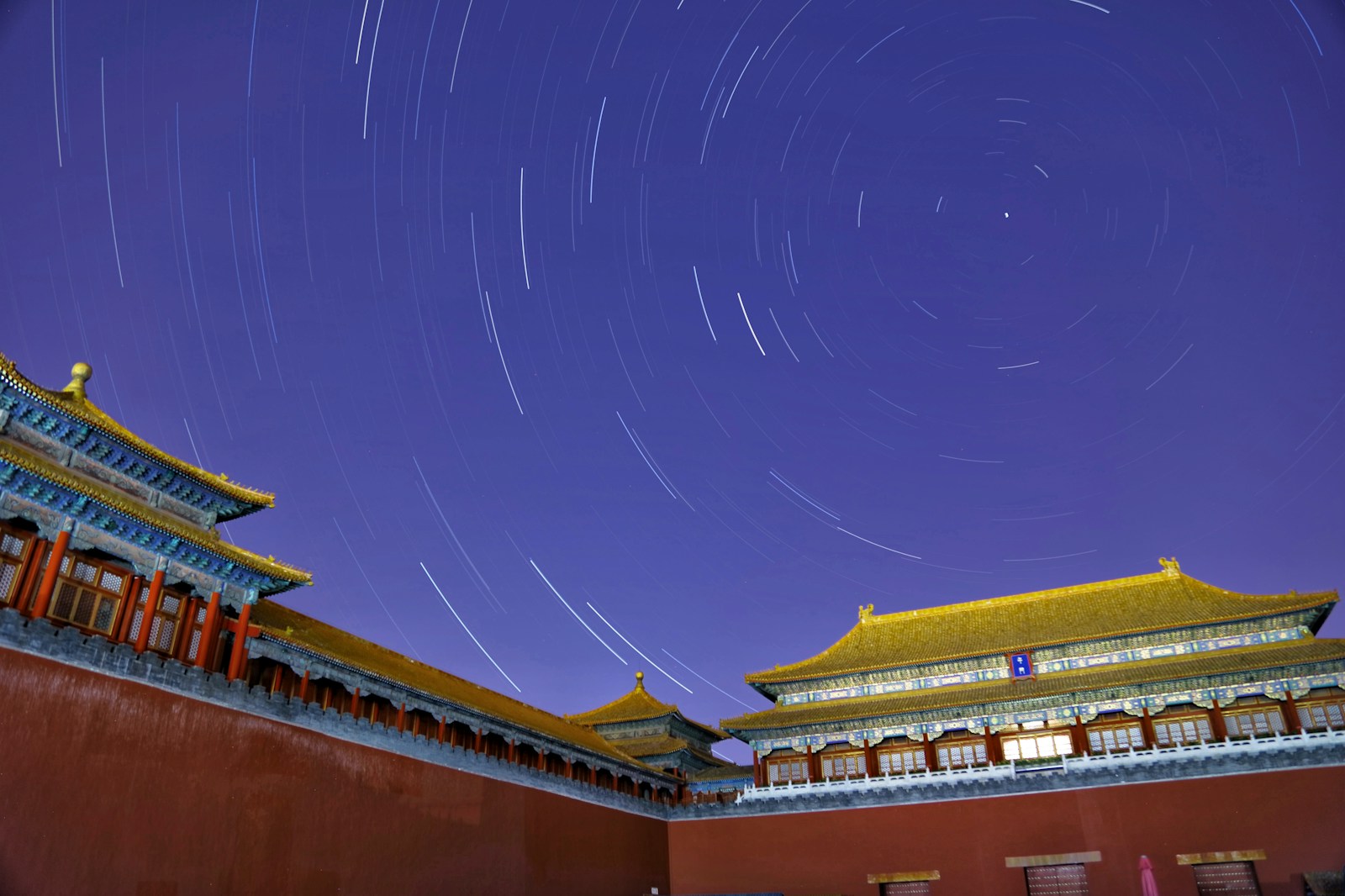 time-lapse photography of temple