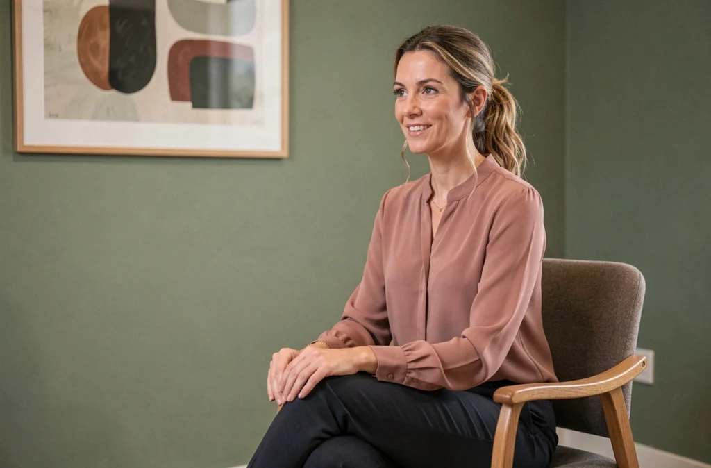 Mélanie Blot, psychologue-psychothérapeute à Hazebrouck, dans un cabinet chaleureux et apaisant